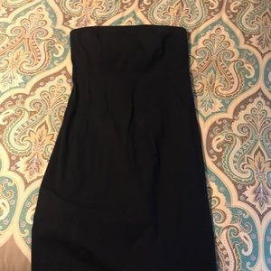 Strapless little black dress